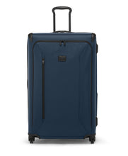 Load image into Gallery viewer, Front panel view of the blue suitcase.
