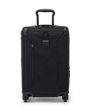 Load image into Gallery viewer, Front panel view of the black suitcase.
