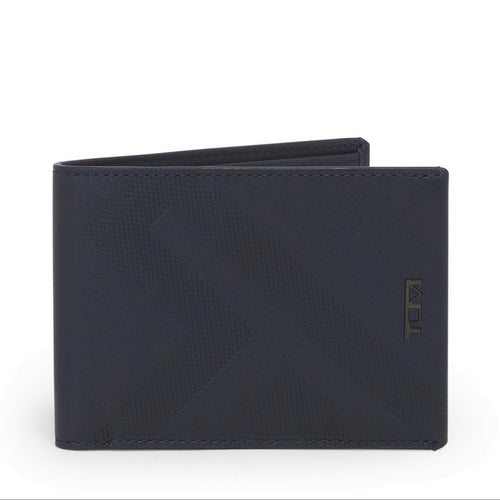 Front panel view of the billfold. A small Tumi logo is shown on the right side. 