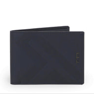 Front panel view of the billfold. A small Tumi logo is shown on the right side. 