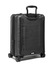 Load image into Gallery viewer, Angled back panel view of the suitcase. 

