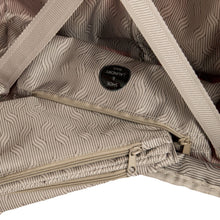 Load image into Gallery viewer, Close up to the shoe and laundry bag compartment. 
