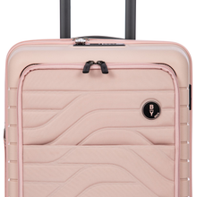 Load image into Gallery viewer, Close up to the front of the suitcase. Set on a white background. 
