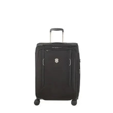 Load image into Gallery viewer, Front panel view of the black suitcase

