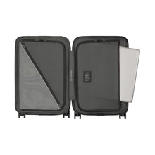 Load image into Gallery viewer, Interior view of the panel dividers. Both are closed by a zipper and have compartments included. 
