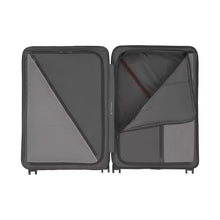Load image into Gallery viewer, Interior view showing the Divider Panels. One divider partially unzipped and featuring elastic straps to hold contents in place. 
