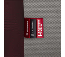 Load image into Gallery viewer, Close up to the antimicrobial, Victorinox logo, and 1+10 year warranty tags.
