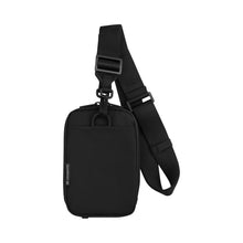 Load image into Gallery viewer, Back panel view of the city pouch bag. 
