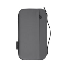 Load image into Gallery viewer, Back view of the frost gray essentials travel organizer.
