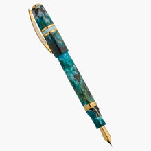 Load image into Gallery viewer, Full front view of the  Eagle Bule Fountain Pen
