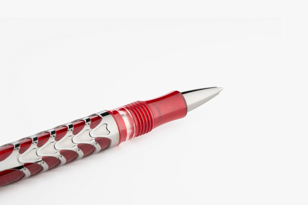 Visconti Skeleton Ruby Red Limited Edition Rollerball Pen