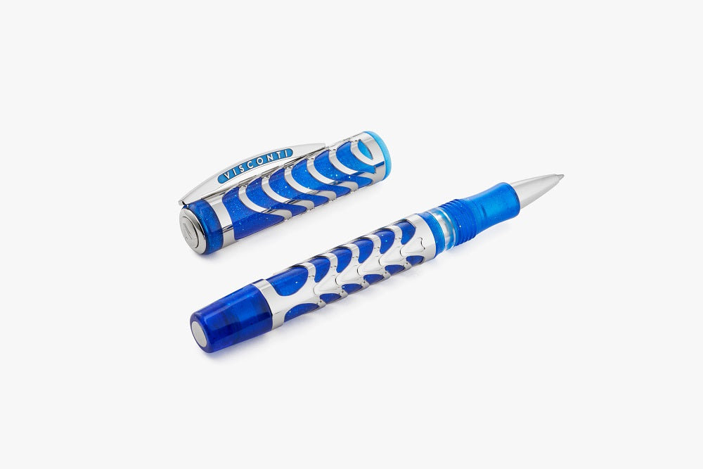 Visconti Skeleton Sapphire Blue Limited Edition Rollerball Pen