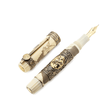 Load image into Gallery viewer, Visconti Limited Edition Alexander the Great Fountain pen Uncapped

