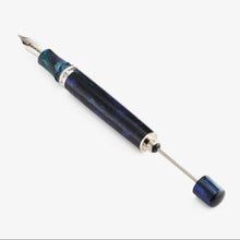 Load image into Gallery viewer, The Visconti Homo Sapiens Earth Origins Fountain Pen with the cap off and the piston lever pulled.
