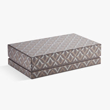 Load image into Gallery viewer, Presentation box with geometric Visconti pattern on a white background.
