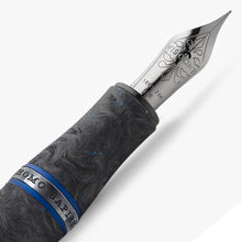 Load image into Gallery viewer, Fountain pen with detailed nib  on a white background.
