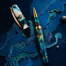Load image into Gallery viewer, Full front of the Eagle Bule Rollerball Pen
