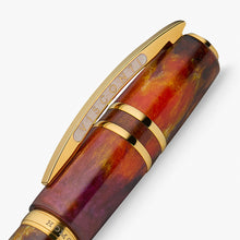 Load image into Gallery viewer, A close-up of the Visconti gold clip.
