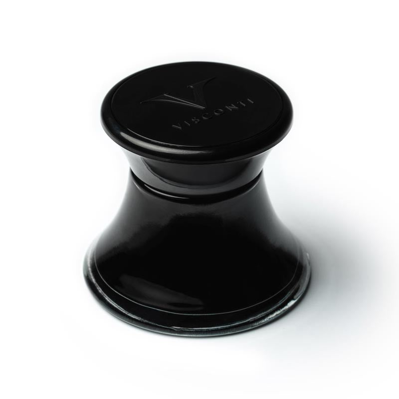 Side view of the blank ink bottle on a white background.