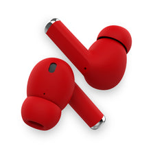 Load image into Gallery viewer, Front and side views of two earbuds on a white background.
