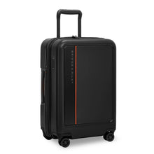 Load image into Gallery viewer, full angled view of the black Briggs &amp; Riley Global 21“ Hardside Carry-On Expandable Spinner
