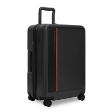 Load image into Gallery viewer, full angled view of the black Briggs &amp; Riley Medium 27” Hardside Expandable Spinner
