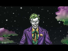 Load and play video in Gallery viewer, Different animated illustrations of the Joker and Batman are shown with the matching ink bottles and fountain pen samples on printed paper. 
