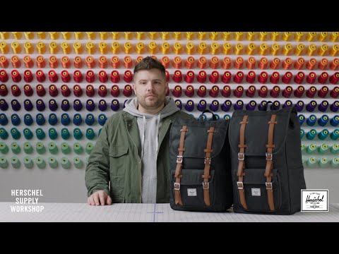 herschel backpack raven Herschel Little America Backpack - Raven Crosshatch