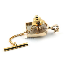 Load image into Gallery viewer, Rolls Royce Solid 18k Gold Cufflinks Tie Tack Back
