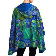 Load image into Gallery viewer, Reversible Rain Poncho - Van Gogh Irises
