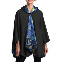 Load image into Gallery viewer, Reversible Rain Poncho - Van Gogh Irises
