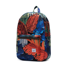 Load image into Gallery viewer, Front view of the watercolor floral backpack.
