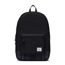 Load image into Gallery viewer, Herschel Settlement Backpack - Black/Grayscale Plaid
