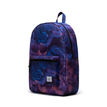 Load image into Gallery viewer, Angled front view of the soft petals backpack. 
