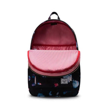 Load image into Gallery viewer, Front interior view of the Sunlight Floral backpack. 
