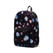 Load image into Gallery viewer, Angled front view of the Sunlight Floral Settlement backpack.
