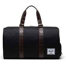 Load image into Gallery viewer, Front view of the Black Chicory Coffee duffle bag. 

