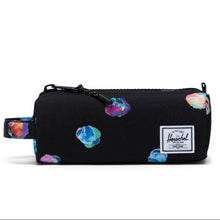 Load image into Gallery viewer, Front view of the paint dot Settlement case with zipper closure and a side carrying handle.
