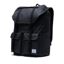 Load image into Gallery viewer, The Black Crosshatch backpack on a white background.
