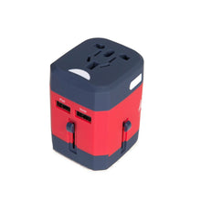 Load image into Gallery viewer, Angled top view of the travel adapter.
