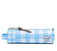 Load image into Gallery viewer, Front view of the Gingham  Alaskan Blue Crosshatch Settlement Case.

