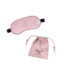 Load image into Gallery viewer, The Rose Ashe Eye mask and matching pouch arranged on a white background.
