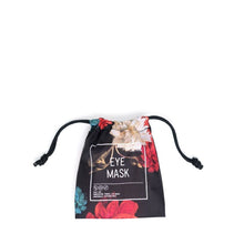 Load image into Gallery viewer, Front view of the Vintage Floral Eye Mask pouch.
