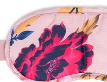 Load image into Gallery viewer, Close up to the Winter Flora eye mask.
