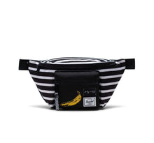 Load image into Gallery viewer, Front panel view of the Andy Warhol Banana hip pack.
