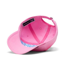 Load image into Gallery viewer, Angled interior view of the pink Maggie Simpson Sylas Cap.
