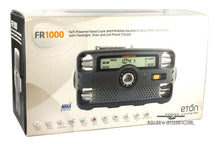 Load image into Gallery viewer, Eton FR1000 Self Powered Hand Crank AM/FM/NOAA Weather/2 Way GMRS Clock Radio
