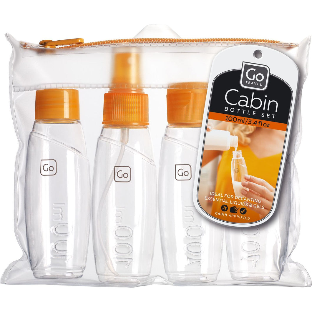 Go Travel Cabin Bottle Set - Orange