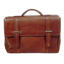Load image into Gallery viewer, Hermosa Leather Flapover Laptop Brief
