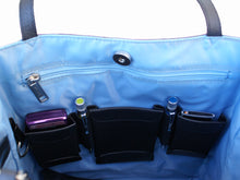 Load image into Gallery viewer, Collapsible Leather Lunch Tote/Travel Tote
